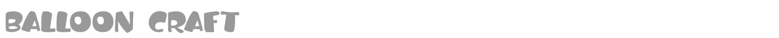 Balloon Craft font preview